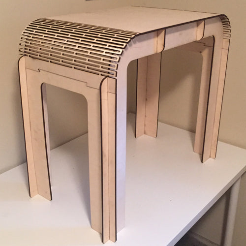 Bedside Table with Living Hinge - Plans