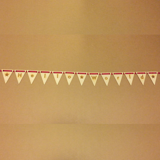 Wooden Bunting, Full Alphabet - Plans