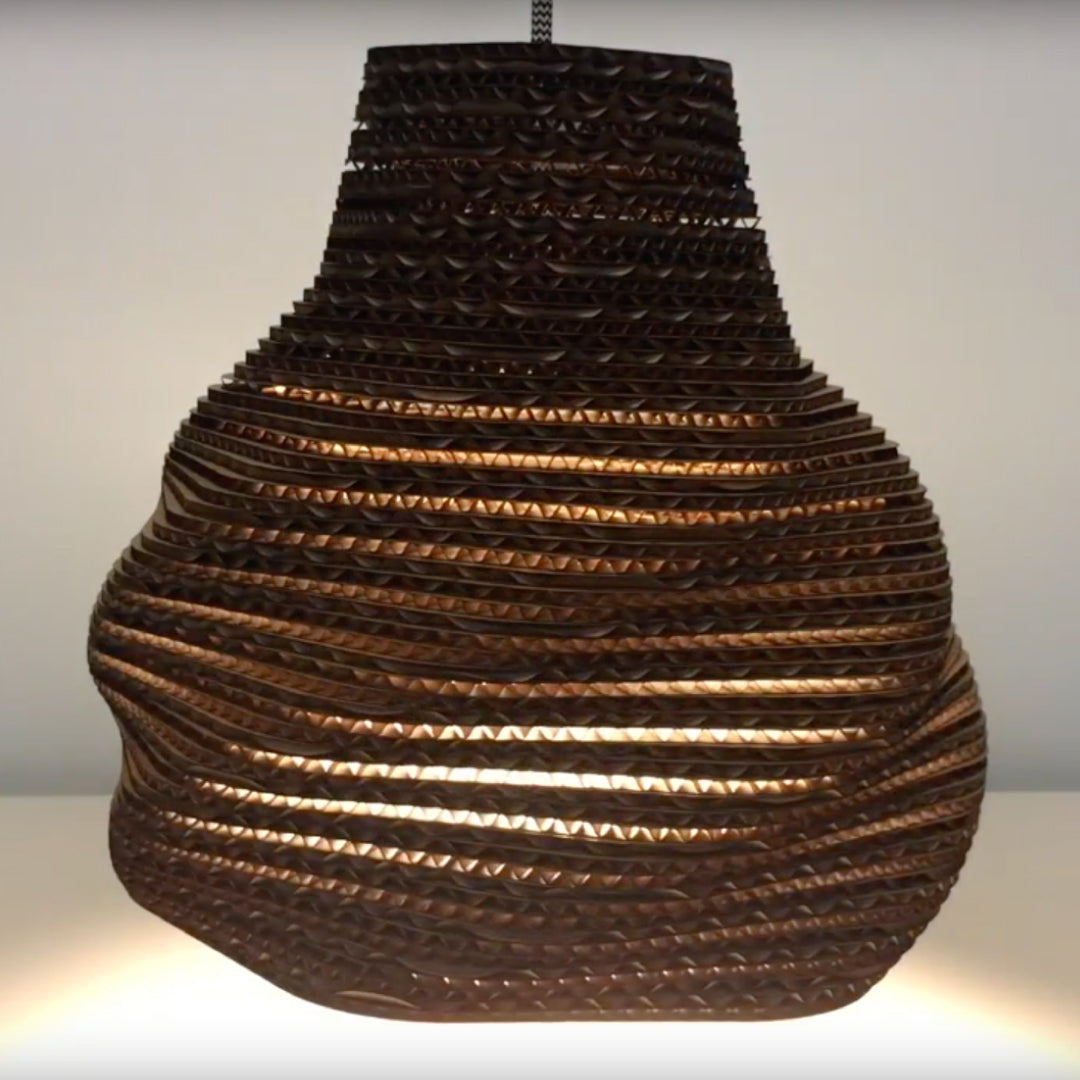 Twisted Hexagonal Cardboard Lampshade - Plans