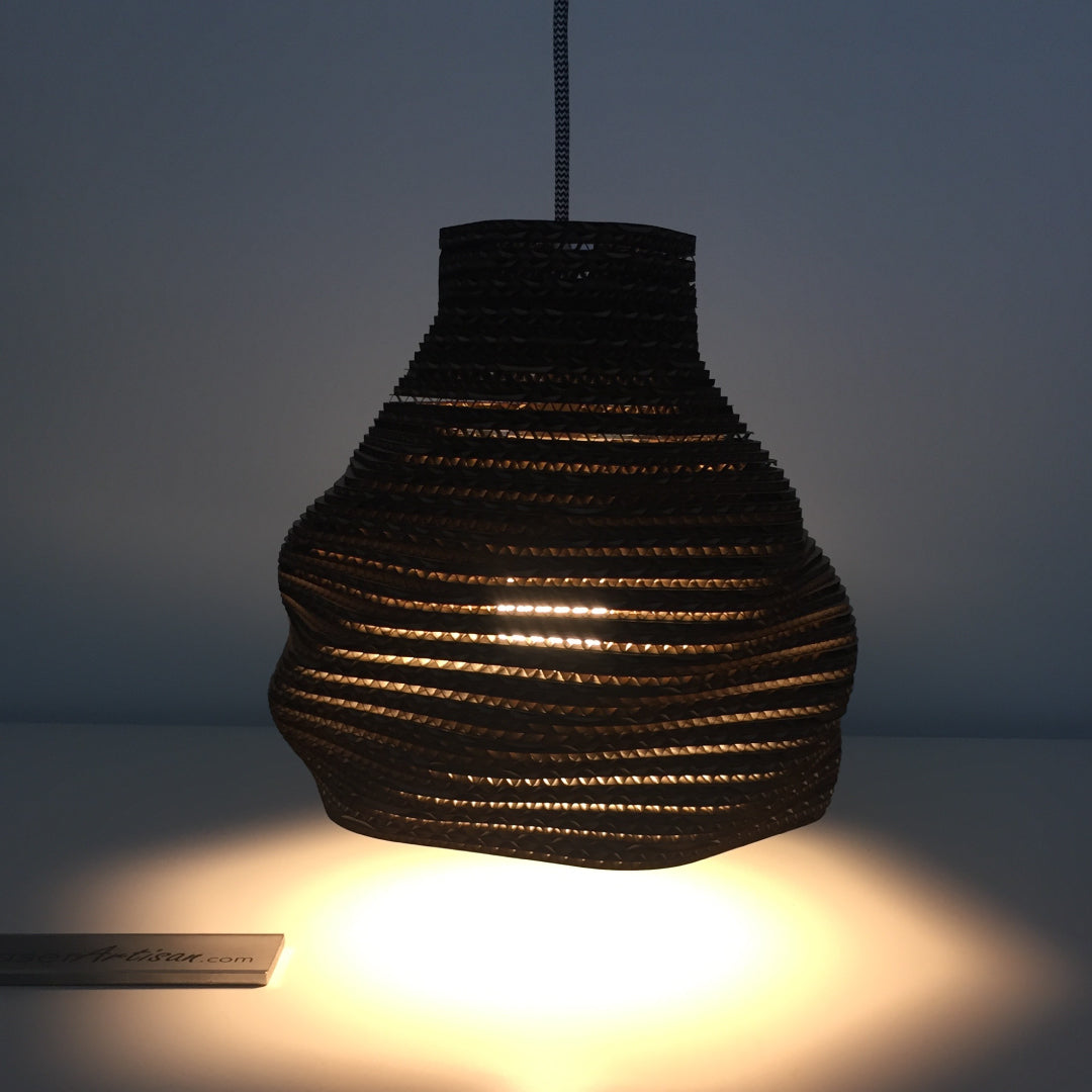 Twisted Hexagonal Cardboard Lampshade - Plans