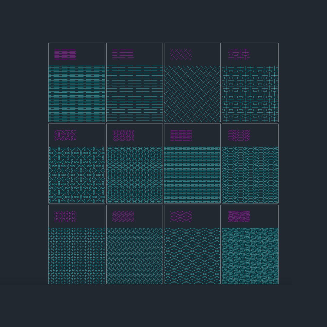 Living Hinge Pattern - dxf file