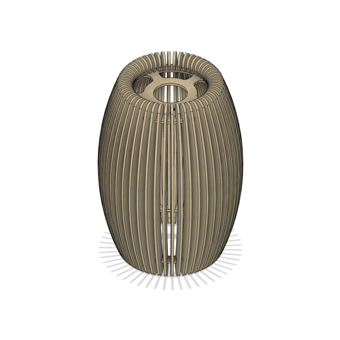 Ribbed Barrel Lampshade - Plans